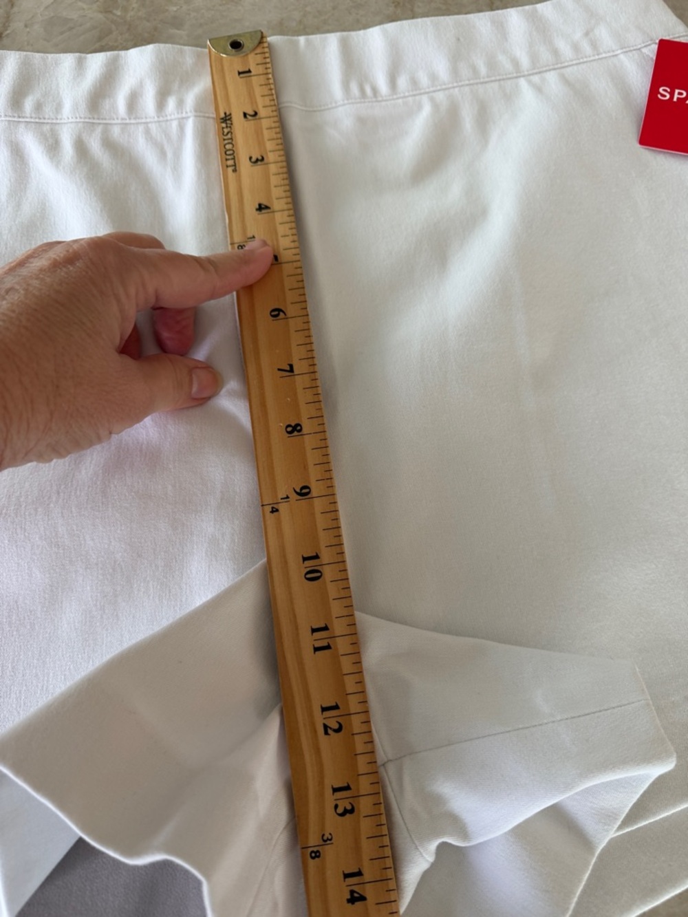 Spanx Shorts Silver Lining 4" Classic White Shorts Size XL New with Tags Pull On - Picture 9 of 13